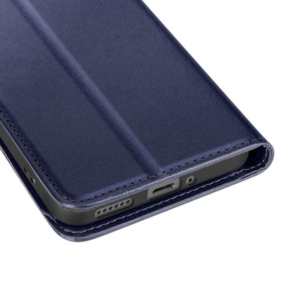 Plånboksfodral för Xiaomi 15T Pro med handledsrem och kortfack i midnattsblå Blå