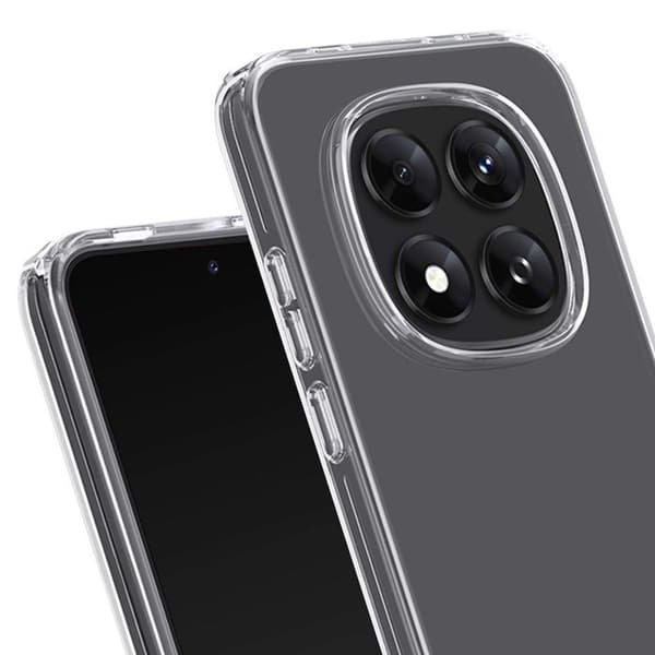 Förstärkt skal för Redmi Note 15 Pro 5G Modell Feel Stötsäker 2 Meter Kraft Skal Transparent Vit