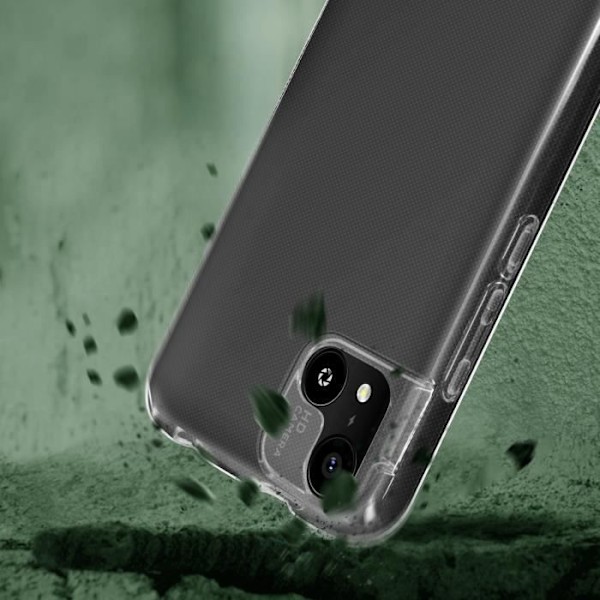 Coque til Logicom Five Silikone Transparent + 9H Tempereret Glas Sort Bigben