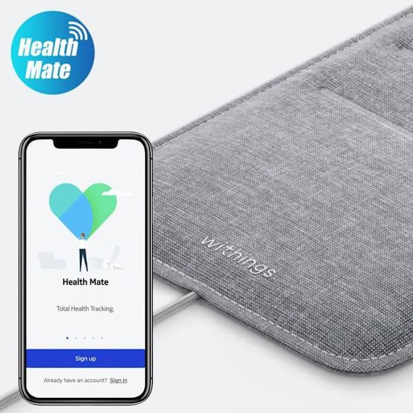 Withings Health Mate Compact Sleep Analyzer Connected Sleep Sensor - Grå
