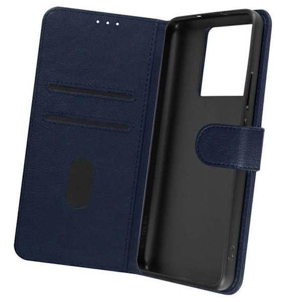 Fodral till Xiaomi 13T och 13T Pro - AVIZAR - Chesterfield - Blå - Stel - Syntet Blå