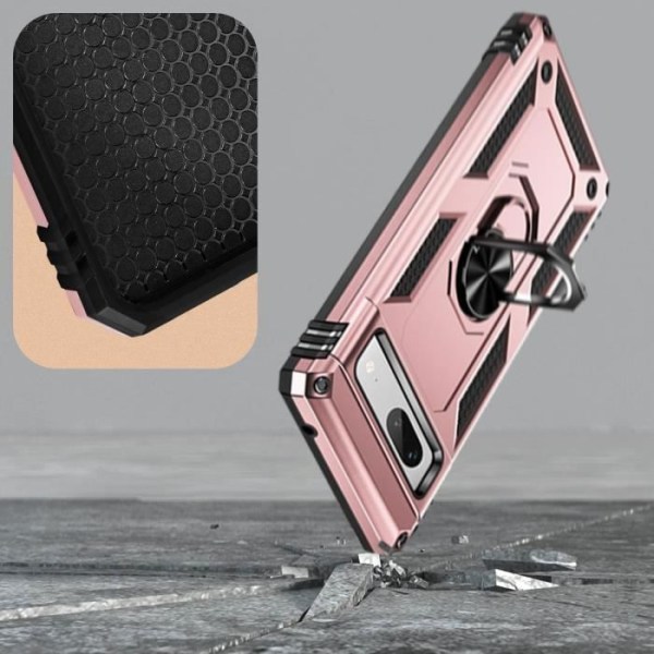 Google Pixel 7a Case Rose Gold Stand Ring Case