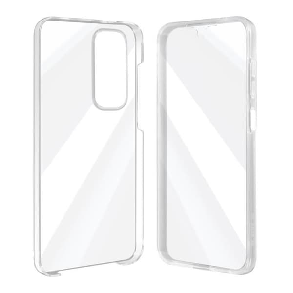 Skyddsskal - AVIZAR - Galaxy A25 5G - 360° skydd - Polykarbonat och silikon - Transparent Transparent