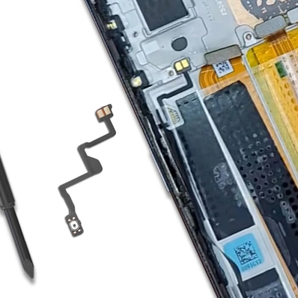 Nappe knap til strøm til Oppo Reno 6 Pro sort Svart