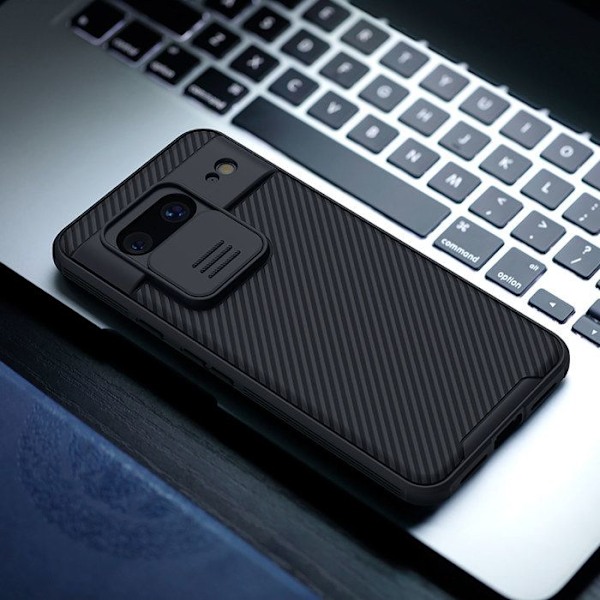 Nillkin Musta Kovakotelo CamShield Pro Liukuva Google Pixel 8 Ultra varten Svart