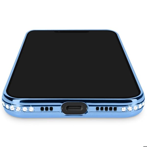 Coque Magsafe - iPhone 16e - Blå Glitter - Resistent - Kompatibel med MagSafe Blå