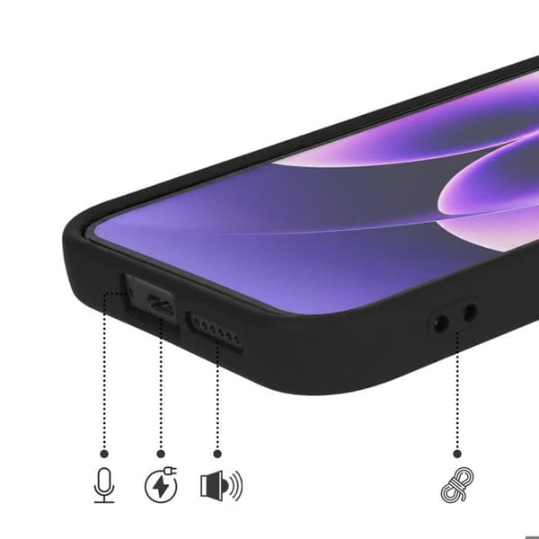 Silicone Cover til Xiaomi 17 Soft-Touch Fast Cover Sort Svart