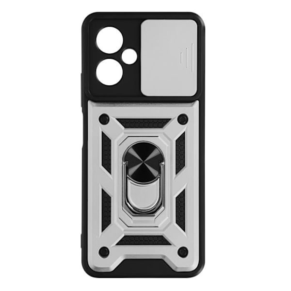 Fodral - AVIZAR - Xiaomi Redmi Note 12 5G - Stötsäker - Ring Video Support - Silver Pengar