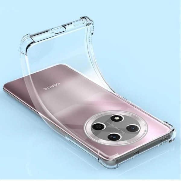 Stødabsorberende Bagcover til Honor Magic 7 Lite Forstærkede Kanter Beskyttet Kamera Mayaxess Transparent Transparent