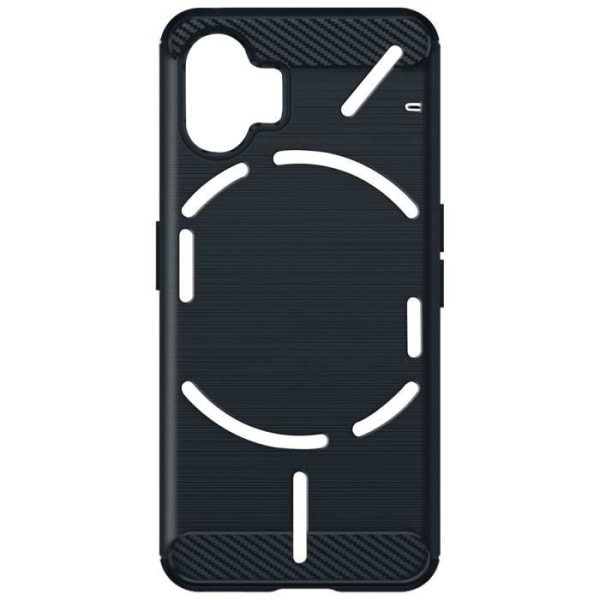 Etui til Nothing Phone 2 Silikone Fleksibel Carbon Effect Stødsikker midnatsblå Blå