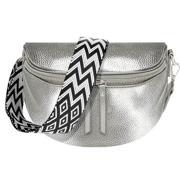 Crossbody Belt Bag - GALLANTRY - Luna - Harmaa - Synteettinen - Vetoketju Grå