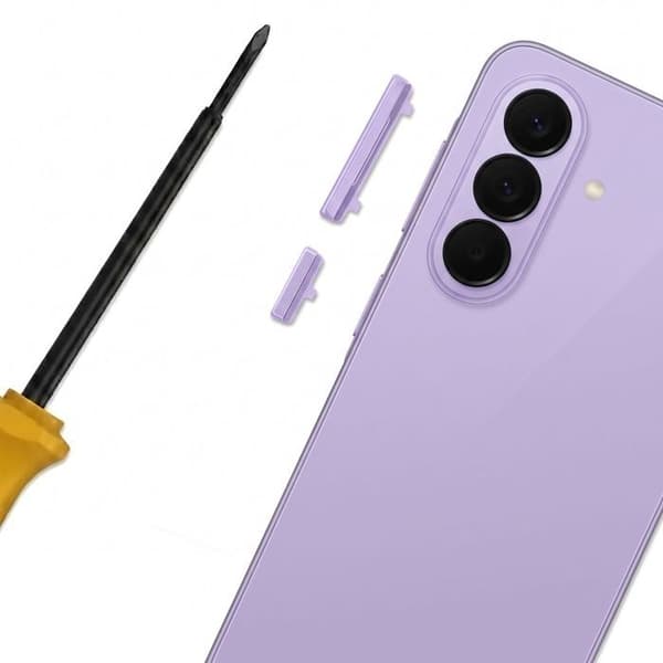 Sido-knappar för Galaxy A57 5G Ström- och volymknappar Lavendel Violett