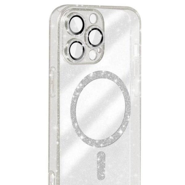 MagSafe Fodral för iPhone 14 Pro Max Silikon Glitter Transparent Transparent