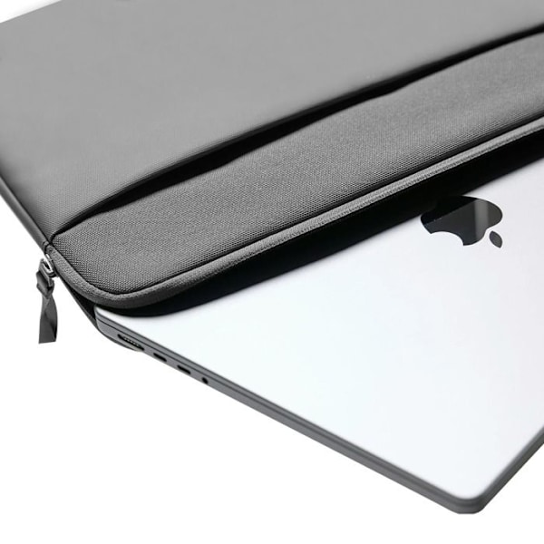 Hus til MacBook Pro 14'' Polyester Med Lynlås Blødt Touch Indeni Incase Grå Grå
