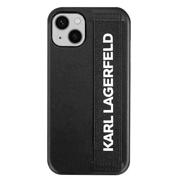 Cover til iPhone 13 Stødsikker med elastisk strop Karl Lagerfeld Sort Svart