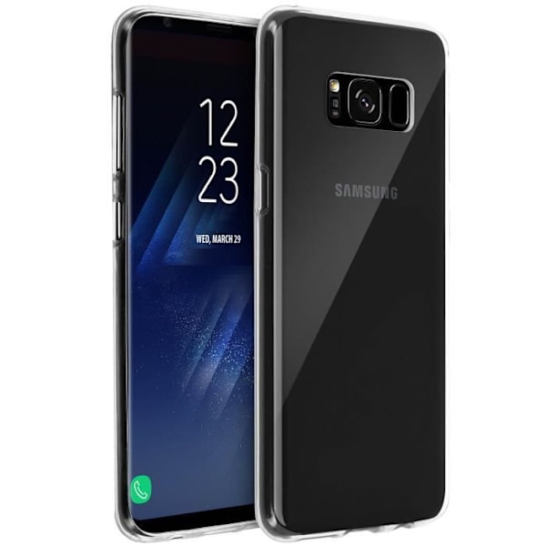 Kotelo - AVIZAR - Galaxy S8 - Pehmeä geelisilikoni - Naarmuuntumaton suoja - Läpinäkyvä Transparent