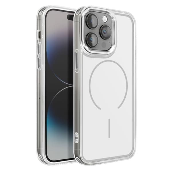 MagSafe-cover til iPhone 14 Pro Max Ultra Forstærket Bi-materiale Hvid Vit