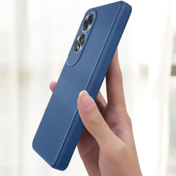 Coque - Oppo A60 - Blød Silikone - Holdbar Beskyttelse - Mat Finish Blå
