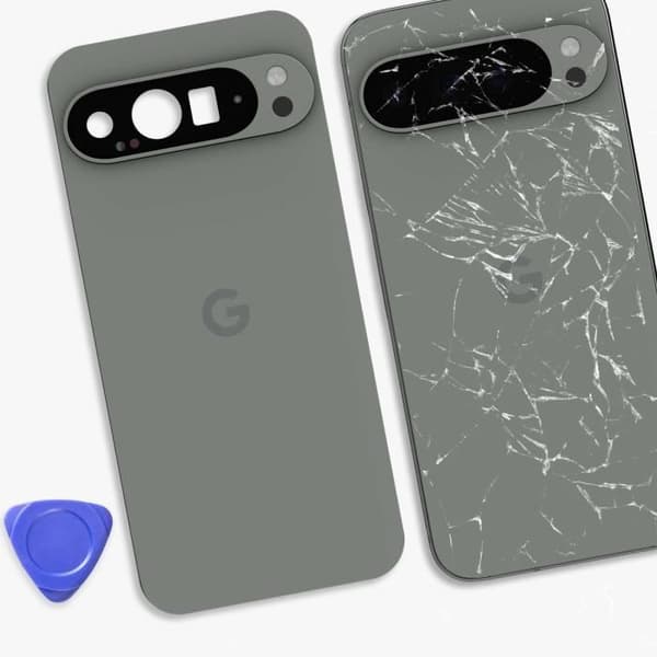 Baksidan för Google Pixel 9 Pro XL Original Service Pack Google Grön Grön