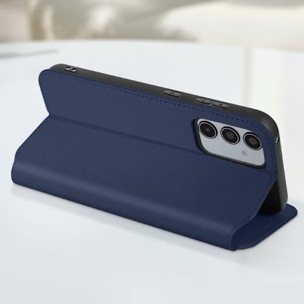 Etui til Samsung Galaxy A35 5G - AVIZAR - Flip Card Holder og Video Support - Midnight Blue Blå