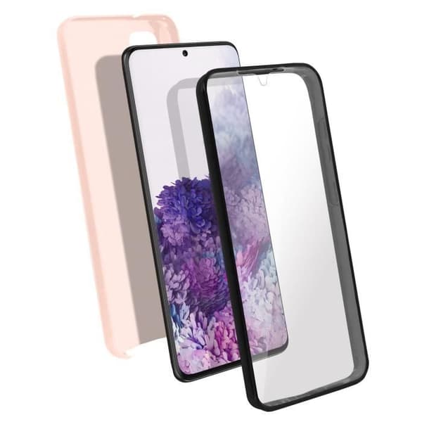Etui - Samsung - Galaxy S20 - Hård rygbeskyttelse - Blød frontbeskyttelse - Pink Ros