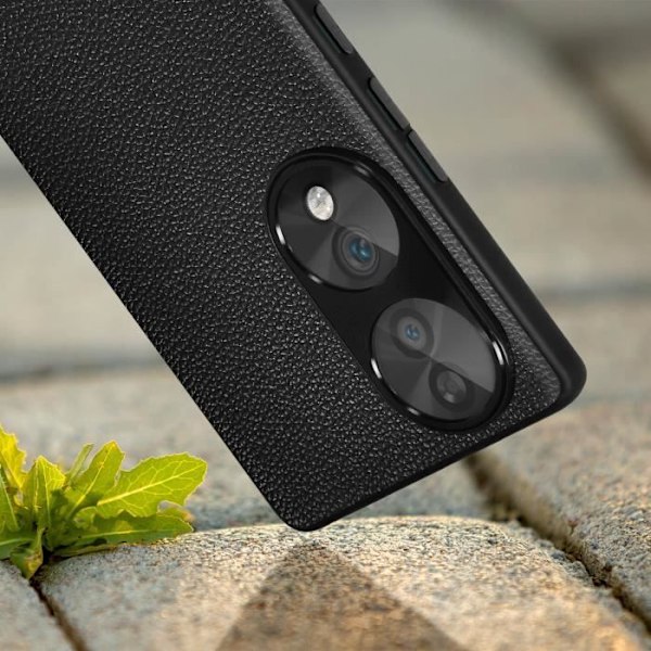 Honor 70 suojakotelo - AVIZAR - Musta - Litsi Tekstuuri - Erittäin ohut ja kevyt Svart