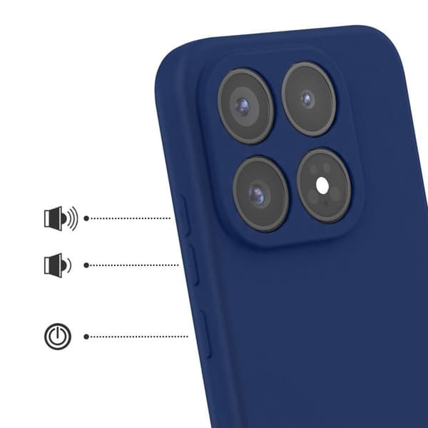 Xiaomi 17 Soft-Touch Silikoni Kuori Fast Cover Sininen yö Blå