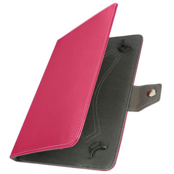 Universell 10-tums surfplattfodral i gammalt läderutseende - AVIZAR - Videostöd - Rosa - Syntetisk - Vuxen Fuchsia