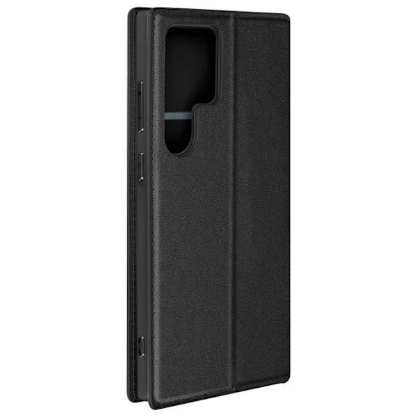 Fodral för Galaxy S24 Ultra-korthållare Videostöd Magnetic Flip Black Svart