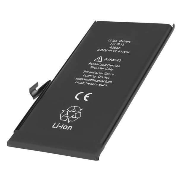 Internbatteri - AVIZAR - iPhone 13 - 3232mAh - Sort - Overholder CE og RoHS Svart