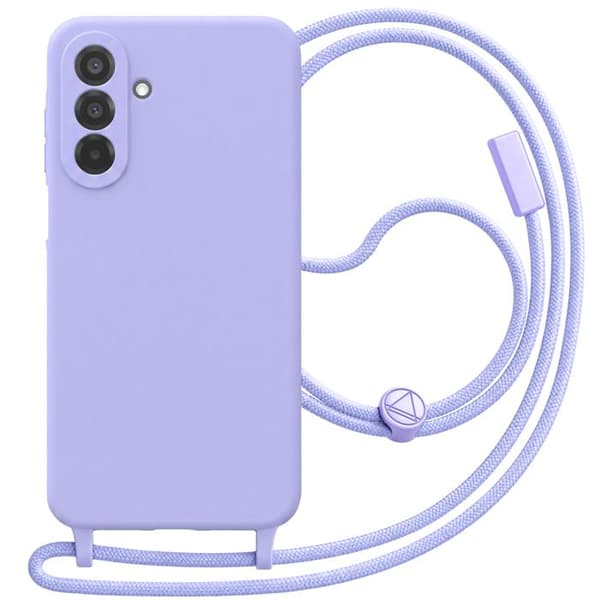 Silicone Cover til Samsung Galaxy A26 med Halsrem Lavendel Violett