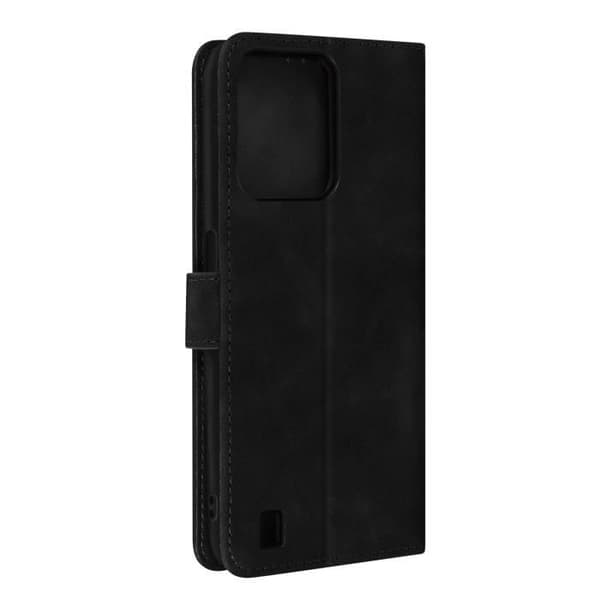 Realme C31 Folio Wallet Case Video Support Mat Soft Touch Effect sort - AVIZAR - Rigid - Blandet Svart