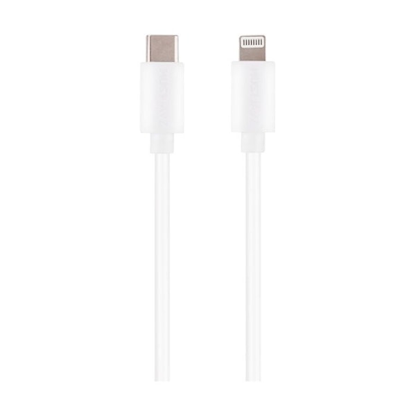 Laddnings- och synkroniseringskabel Lightning till USB-C PD 3.0 27W 1m Grab 'N Go Vit Vit