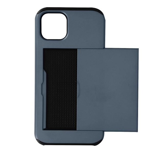 iPhone 13-fodral - Defender - Mörkblå - Stötresistent - Skjutbart kortfack - Elegant Midnattsblå