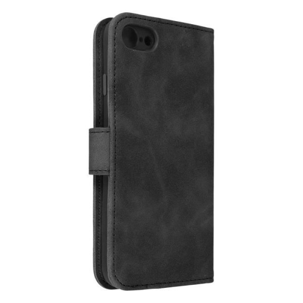 Forcell Tender Book iPhone SE 2020, 8 og 7 etui - Sort - Ruskindseffekt - Videosupport Svart