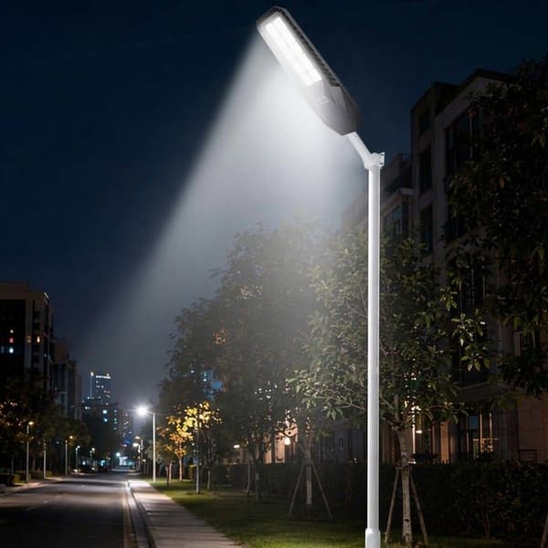 Solcellelampe til Udendørs LED 13W med Automatisk Detektion Hvid / Sort Vit