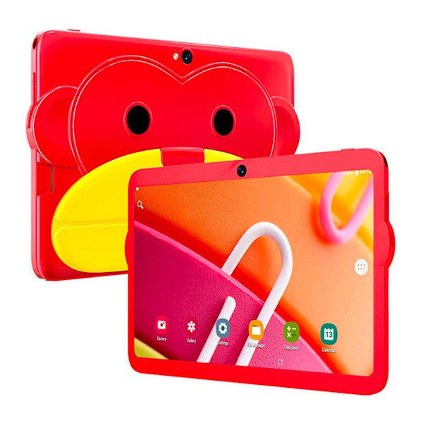 Utbildningstouchplatta för barn Android Monkey 7 tum röd