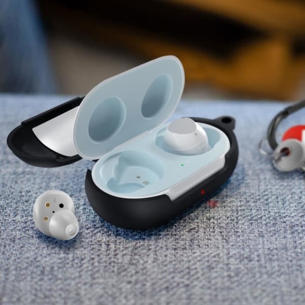 Samsung Galaxy Buds Cover Blødt Anti-Fingerprint Shockproof Qi Kompatibel Sort