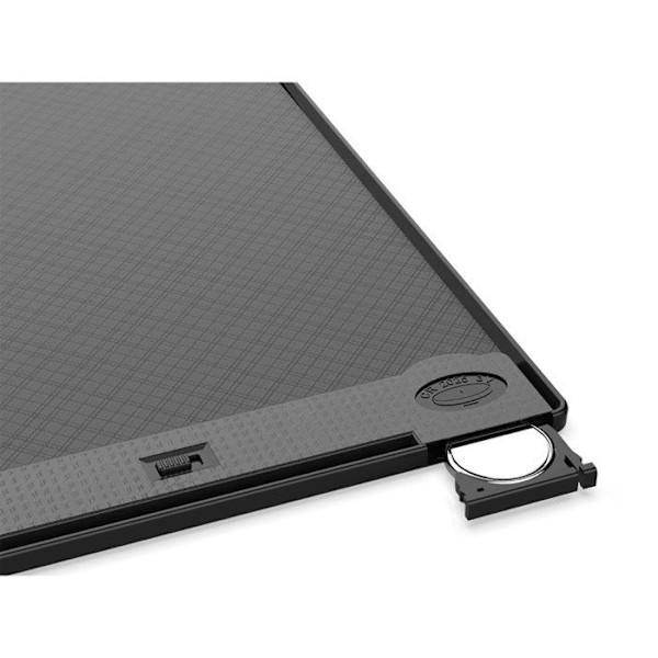 Grafisk Tegneplade Farve LCD 12" Slettbar til Børn Sort Svart