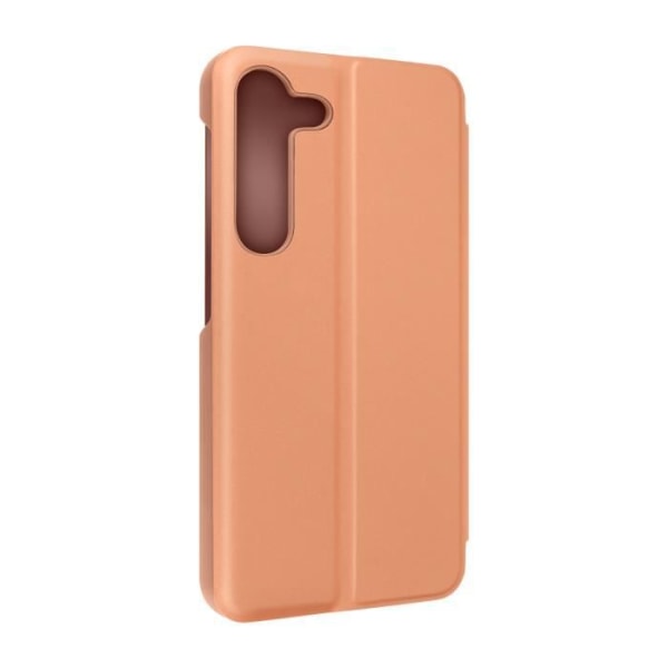 Clear View Case til Samsung S23 med Mirror Flip Video Support Rose Gold