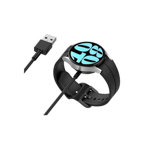 Magnetisk opladningskabel til Samsung Galaxy Watch til USB-A 1m Eko Black Svart