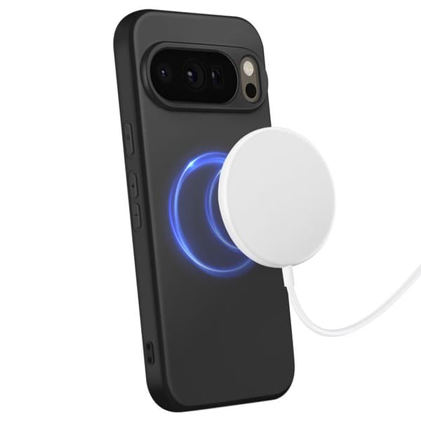MagSafe Cover - AVIZAR - Google Pixel 10 Pro - Blød Silikone - Polycarbonat - Sort Svart
