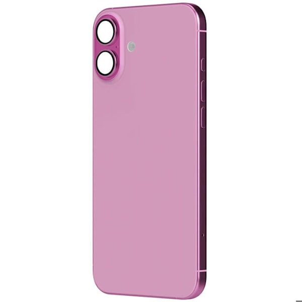 iPhone 16 Plus -vararunko vaaleanpunaisella takalasilla Rosa