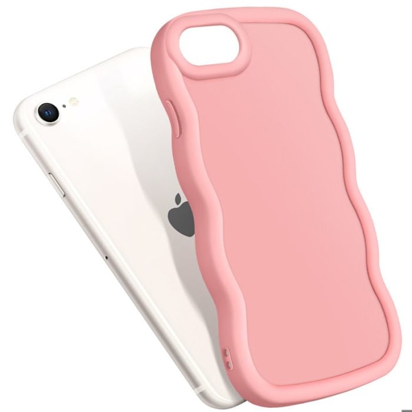 Siliconfåtölj för iPhone 7, 8, SE 2020 och SE 2022 Stötsäker Rosa Rosa