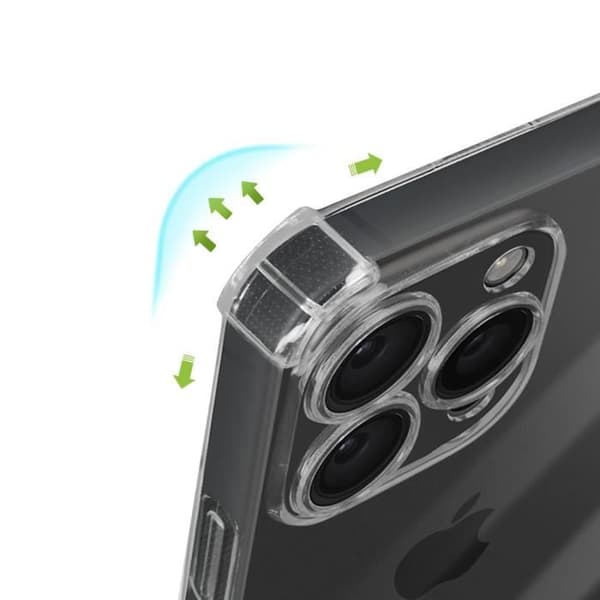 Coque - AVIZAR - iPhone 15 Pro Max - Flexibel - Stötsäker - Transparent Transparent