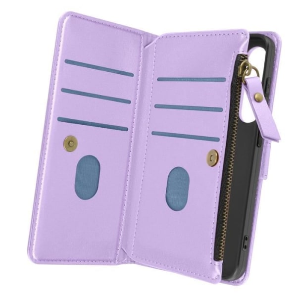Suojakuori Samsung Galaxy S24:lle Multi-Storage Wallet Stand Lavender