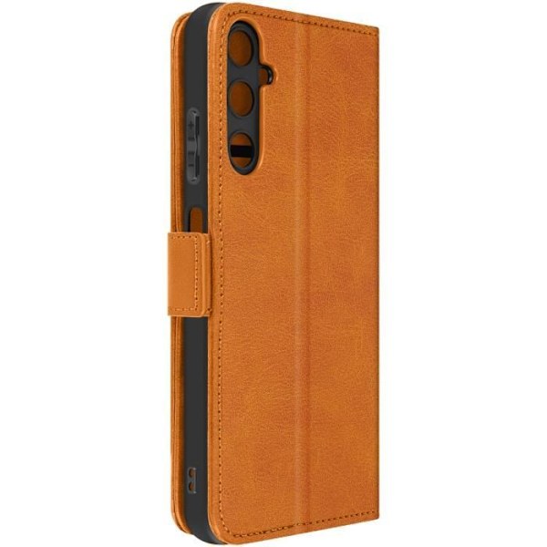 Fodral till Samsung Galaxy A05s - AVIZAR - Vintage Series - Videostöd - Korthållare - Brun kastanj