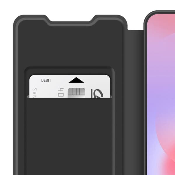 Flip Wallet-etui til Galaxy A37 med kortpladser Samsung Sort Svart