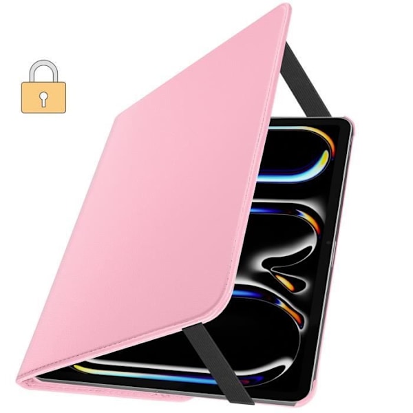 Flipfodral för iPad Pro 11 2024 Folio Rotating 360 Stand Stand Pink Rosa