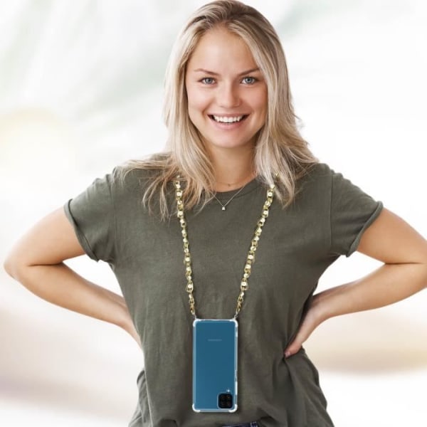 Coque - AVIZAR - Galaxy A12 - Styv - Anpassningsbar - Förstärkta hörn Transparent